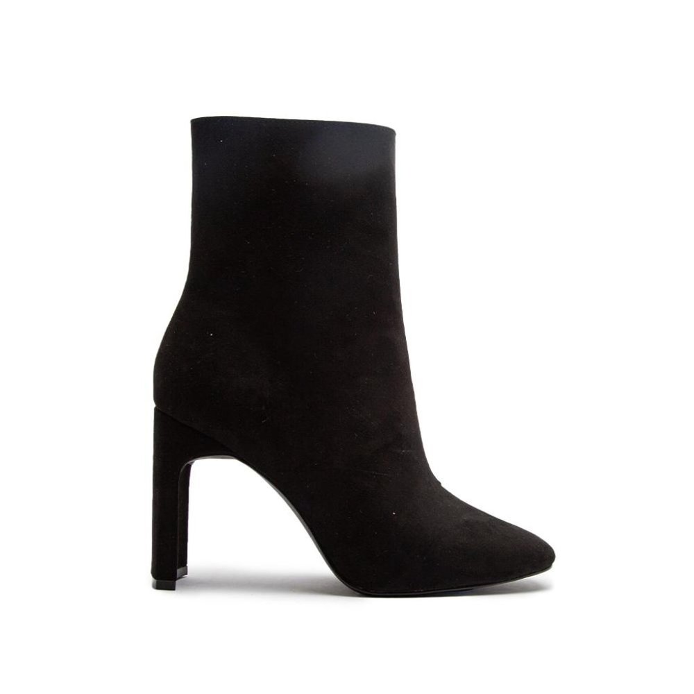 ⚡FINAL SALE!  Black Vegan Suede Ankle Boots